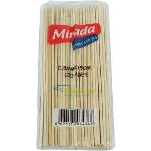 Çöp Şiş 15 cm 100'LÜ