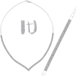 Suyolu 3 Sıra Çavuş 14 Ayar Beyaz Altın Set