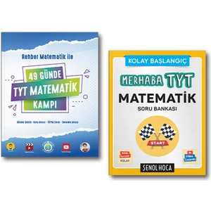 Tonguç Akademi Rehber Matematik Ile 49 Günde TYT Matematik Kampı Şenol Hoca Set 2 Kitap 2021 - 2022