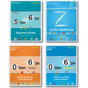 Tonguç Akademi 6. Sınıf 5 Ten 6 Ya Hazırlık Seti Zoru Bankası Set
