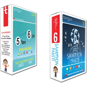 Tonguç Akademi 6. Sınıf 5 Ten 6 Ya Hazırlık Seti Şampiyon Paketi Full Set