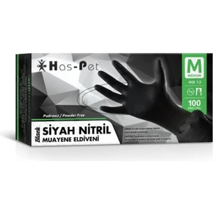 Siyah Nitril  M Beden *20 Adet 100 Lü Paket