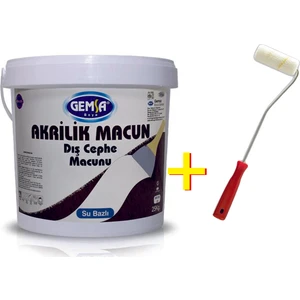 Gemsa Akrilik Iç ve Dış Cephe Macunu 1 kg Beyaz