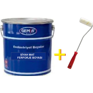 Gemsa Siyah Mat Ferforje Boyası 3 kg
