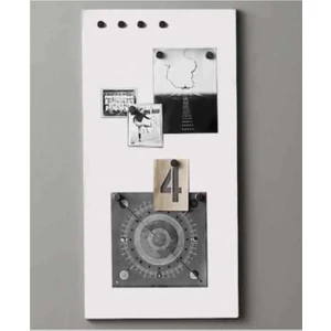 Dünya Magnet Mıknatıslı Pano, Beyaz, Dekoratif, Metal Magnet Panosu, 75 x 35 cm