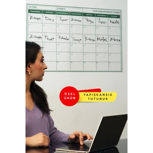 Pi Papers Planlayıcı Kağıt Tahta (Silgili Kalem Hediye)