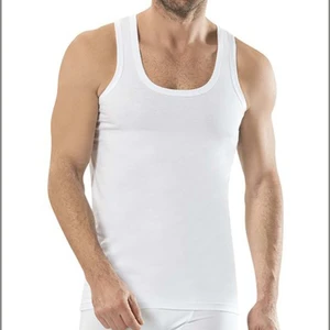 6 Adet Erkek Penye Atlet Beyaz 0101