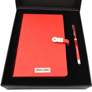 Isme Kişiye Özel 16 GB Usb'li Defter Dokunmatik Roller Kalem Seti