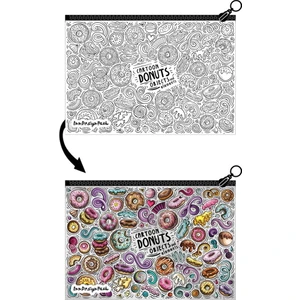 Inn Design Pack Boyanabilir Tek Gözlü Bez Kalem Kutusu 13X19 cm Donuts