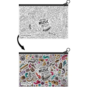 Inn Design Pack Boyanabilir Tek Gözlü Bez Kalem Kutusu 13X19 cm Music