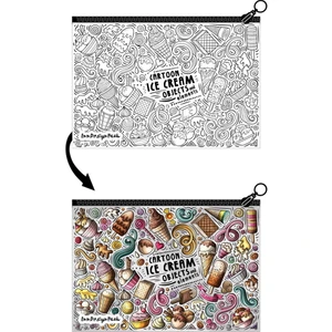 Inn Design Pack Boyanabilir Tek Gözlü Bez Kalem Kutusu 13X19 cm Ice Cream