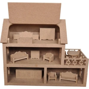 Çatılı Barbi Evi 50*21*50 cm