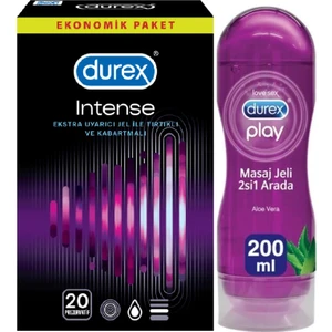 Intense 20 Li Prezervatid+ Play Masaj Jeli 200 Ml