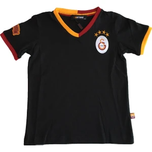 GS Store  Galatasaray Çocuk Lisanslı Armalı Siyah Tshirt