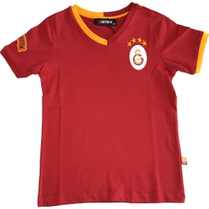 GS Store  Galatasaray Çocuk Lisanslı Armalı Kırmızı Tshirt