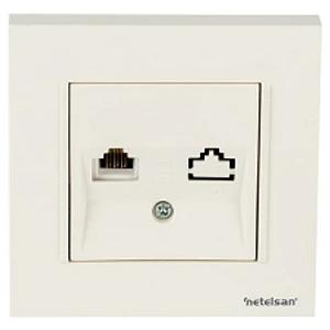 Beyaz Telefon Prizi 1 Adet