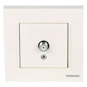 Beyaz Uydu Anten Prizi 1 Adet