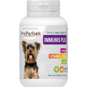 Pro Perfeck Yavru ve Yetişkin Köpekler Için Immunıs Plus Ekinezya Vitamin C Çinko Lizin 100 Tablet
