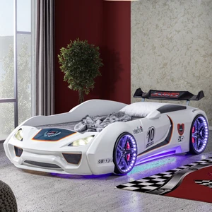 Vento Cooper Rüzgarlıklı Full Ledli Arabalı Yatak, Beyaz
