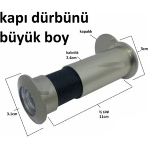 60*90 Geniş Kapaklı Çelik Kapı Dürbünü