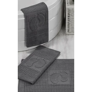 Şilay Home Şilay 3 Adet Ayak Havlusu - Paspas Antrasit 260GR