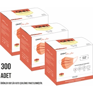 Maske Pro Line Ultrasonik 3 Katlı Cerrahi Maske - (300 Adet) Beyaz - Ultra Yumuşak Kulak Lastiği