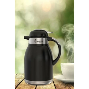 New Titanium 2 Litre Çift Katlı Çelik Termos Mandallı PNG-1093