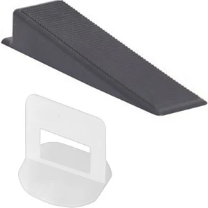 2 mm Fayans Seramik Seviye Tespit Derz Artısı + Sabitleme Takozu (100+100 Adet) 2 Li Set