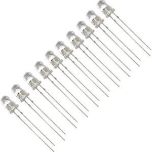 10 Adet 5mm Beyaz LED