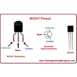 5 Adet Bc 547 Npn Transistör