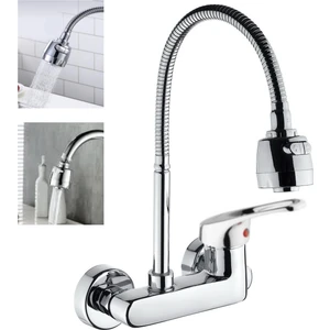 Armilla Armatür 2 Fonksiyonlu Tasarruflu Duvardan Mutfak Bataryası Musluğu Çeşmesi