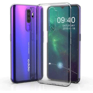 Oppo A9 2020 Kılıf Şeffaf Silikon Hibrit Case