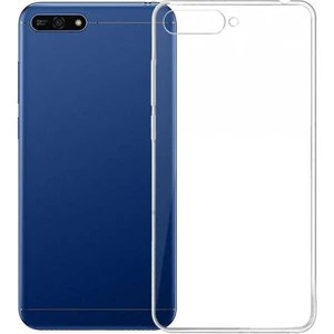 Huawei Y7 2018 Kılıf Şeffaf Silikon Hibrit Case