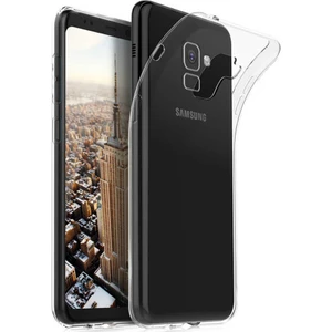 Samsung Galaxy A8 2018 Kılıf Şeffaf Silikon Hibrit Case Kapak