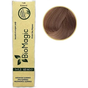 Biomagic Organik Saç Boyası 60 ml Doğal Amonyaksız Rezorsinol ve Ppd Bulunmaz