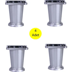 Mobilya Masa Puf Sehpa Ayağı Saten Baza Ayak 8 cm (4 Adet)