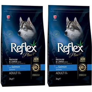 Plus Orta Büyük Irk Somonlu Yetişkin Köpek Maması 3 kg 2 Adet