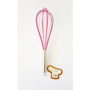 29  cm Silikon Paslanmaz Çelik  Saplı Çırpıcı