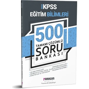 Paragon Yayınları Kpss Eğitim Bilimleri Soru Bankası