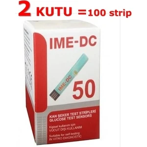 Seker Ölçüm Strip Çubuğu 100 Adet