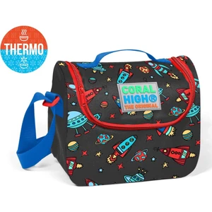 Coral High Gri Uzay Desenli Termoslu Beslenme Çantası  Erkek Çocuk
