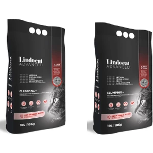 Lindo  Hızlı Topaklanma + Aktif Karbon Doğal Sodyum Bentonit Kedi Kumu 10 kg - 2 Adet
