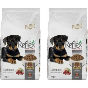 Kuzu Etli  ve Pirinçli Yavru Köpek Maması 3 kg 2 Adet