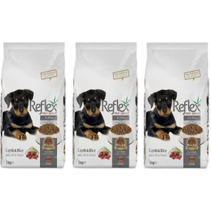 Kuzu Etli  ve Pirinçli Yavru Köpek Maması 3 kg 3 Adet