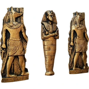 Gökçen Hobi Firavun Lahit / Anubis Antik Mısır Figür Biblo
