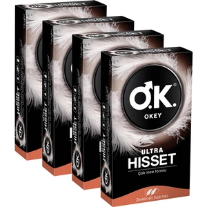 4 Kutu Okey Ultra Hisset Prezervatif 10'lu Paket