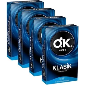 4 Kutu Okey Klasik Prezervatif 10'lu Paket