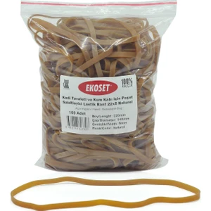 Kedi Tuvaleti Için Poşet Sabitleyici Lastik 22X5 Naturel 100 Adet