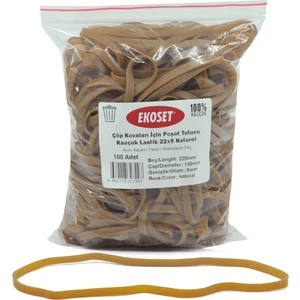 Çöp Kovaları Için Poşet Tutucu Kauçuk Lastik 22X5 Naturel