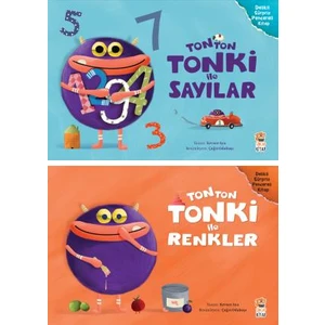 Tonton Tonki Okul Öncesi Ciltli Kitaplar / Tonki ile Sayılar - Tonki ile Renkler